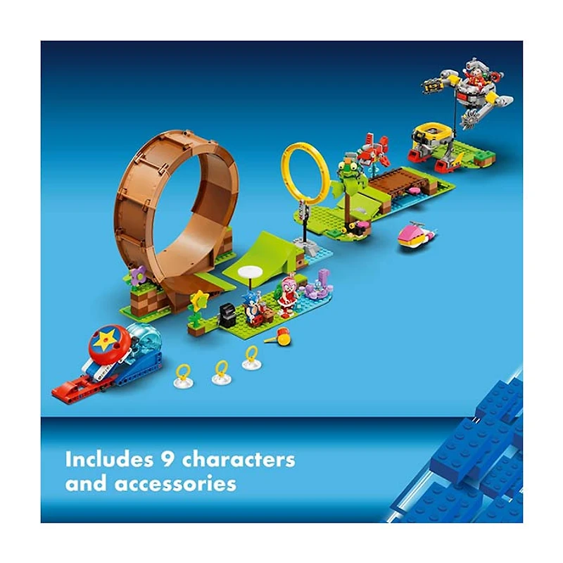 LEGO Sonic The Hedgehog Sonic’s Green Hill Zone Loop Challenge 802 Pcs