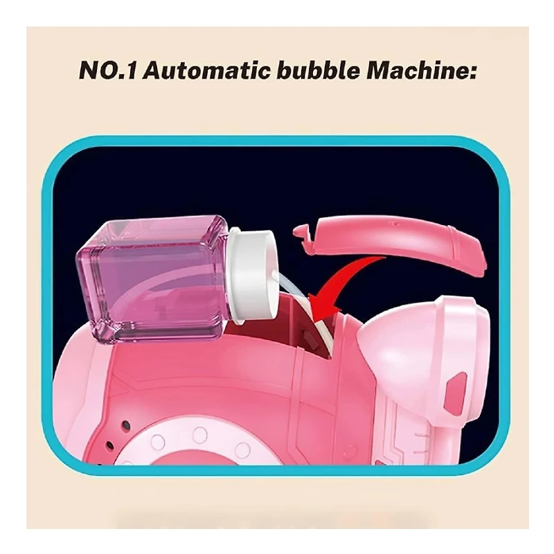 Tradeopia Bubble Maker Gun Assorted Automatics with Lights (Random Pick)