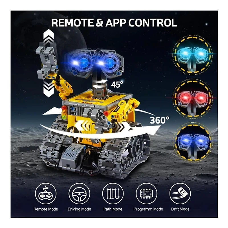 Block Building Kit 3-in-1 Stunt Car with Remote Control R/C 434 Pieces