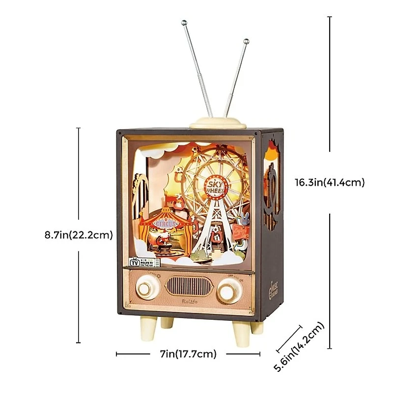 Rolife Sunset Carnival DIY Music Box 3D Wooden Puzzle