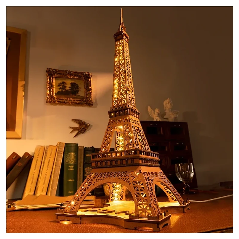 Rolife Night of The Eifel Tower 3D Wooden Puzzle