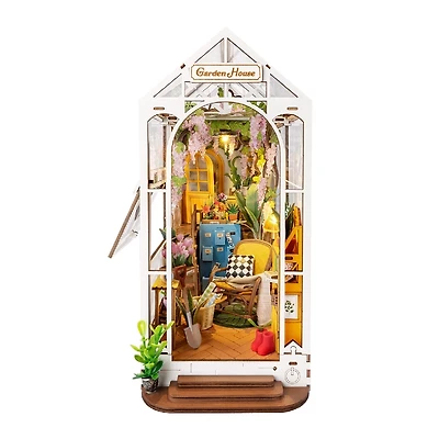Rolife Holiday Garden House DIY Book Nook Shelf Insert