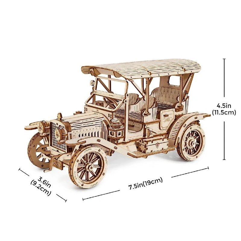 ROKR Vintage Car 3D Wooden Puzzle