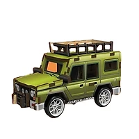 3D Wood Puzzle Jeep with Pull Back 31 Pieces