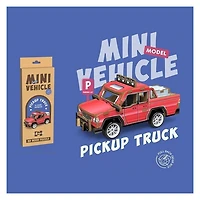 3D Wood Puzzle Pickup Truck with Pull Back 26 Pieces