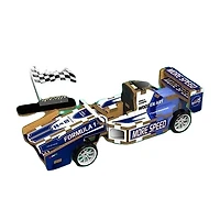 3D Wood Puzzle F1 Racing Car with Pull Back 26 Pieces