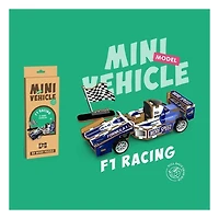 3D Wood Puzzle F1 Racing Car with Pull Back 26 Pieces