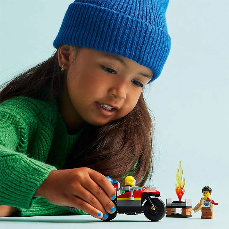 LEGO City Fire Rescue Motorcycle Firefighter Toy Playset