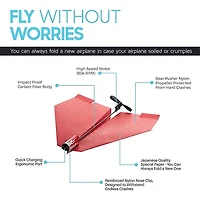 POWER UP 2.0 Paper Airplane Conversion Kit (Red)