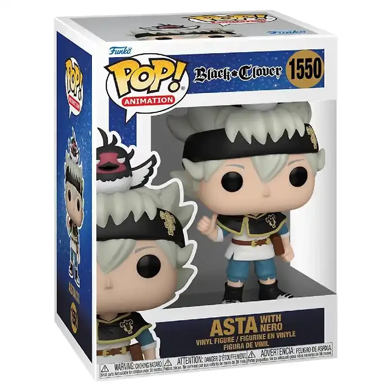 Funko Pop! Black Clover W3 Asta with Nero