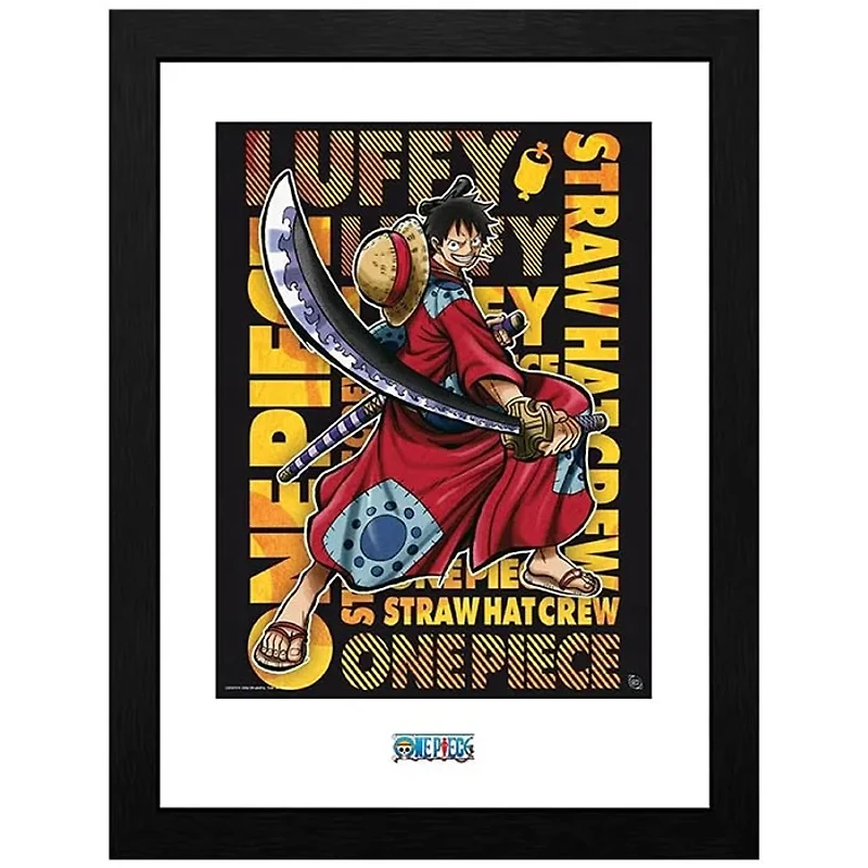ABYSTYLE GB eye One Piece Anime Luffy In Wano Framed Poster Print