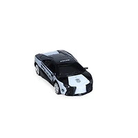 RC Mini Police Car Black and White 1:64 Scale