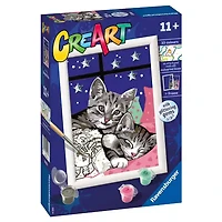 Ravensburger CreArt Sleepy Kitties Paint with Frame