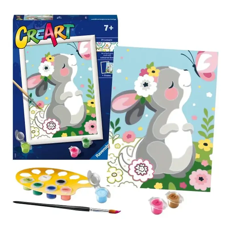 Ravensburger CreArt Beautiful Bunny Paint with Frame