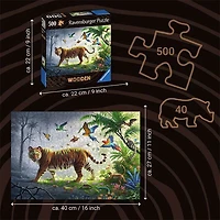 Ravensburger Jungle Tiger 500 Pieces Wooden Puzzle