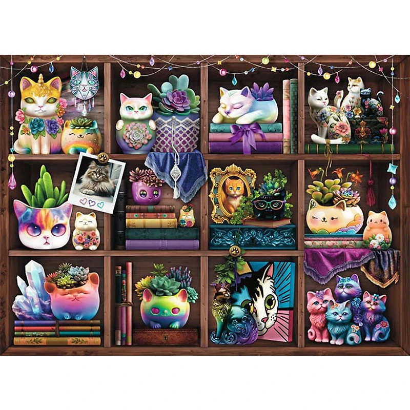 Ravensburger Cubby Cats and Succulents 500 Pieces Jigsaw Puzzle