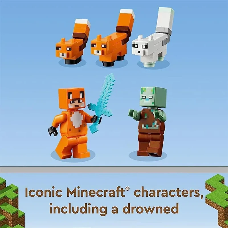 LEGO Minecraft The Fox Lodge House Animal Toys