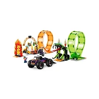LEGO City Stuntz Double Loop Stunt Arena – 598 Pieces