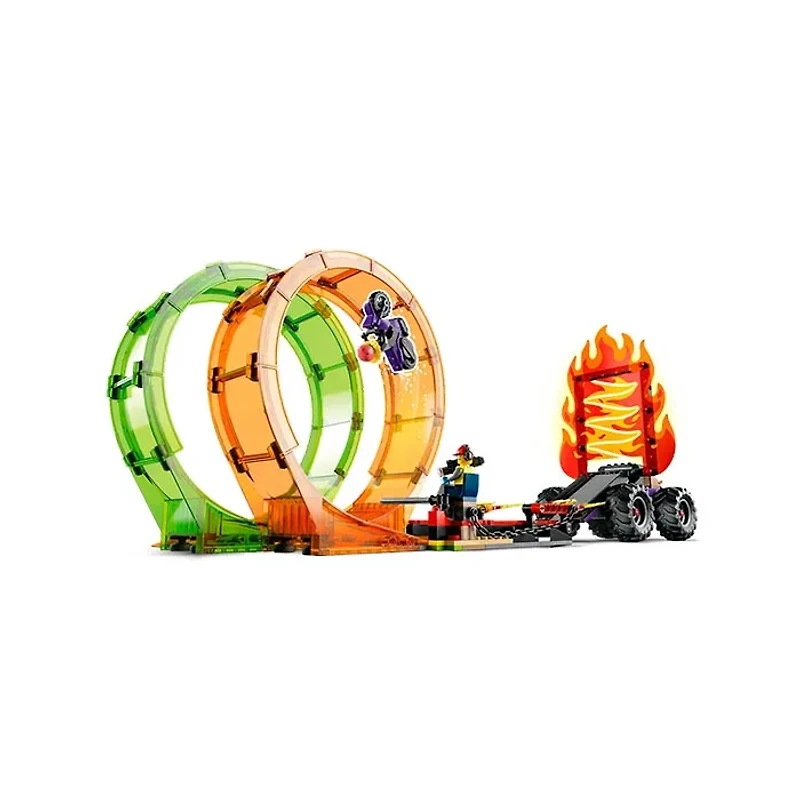 LEGO City Stuntz Double Loop Stunt Arena – 598 Pieces