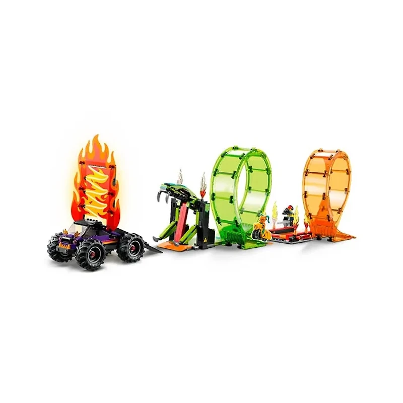 LEGO City Stuntz Double Loop Stunt Arena – 598 Pieces