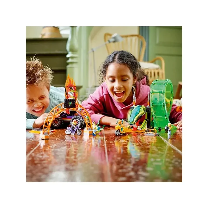 LEGO City Stuntz Double Loop Stunt Arena – 598 Pieces