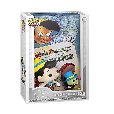 Funko Pop! Movies Poster Pinocchio and Jiminy Cricket Disney 100th