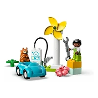 LEGO Duplo Town Wind Turbine And Electric Car 16 PCS 2+