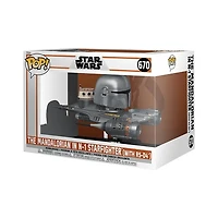 Funko Pop! Ride Super Deluxe The Mandalorian in N-1 Starfighter with R5-D4