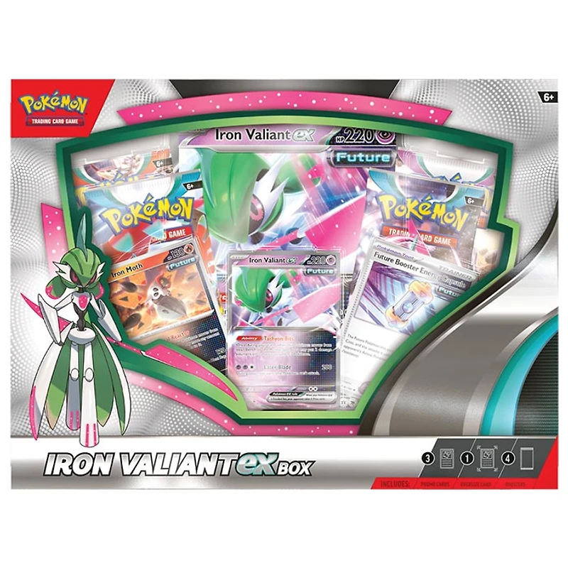 Pokemon TCG: Roaring Moon or Iron Valiant ex Box