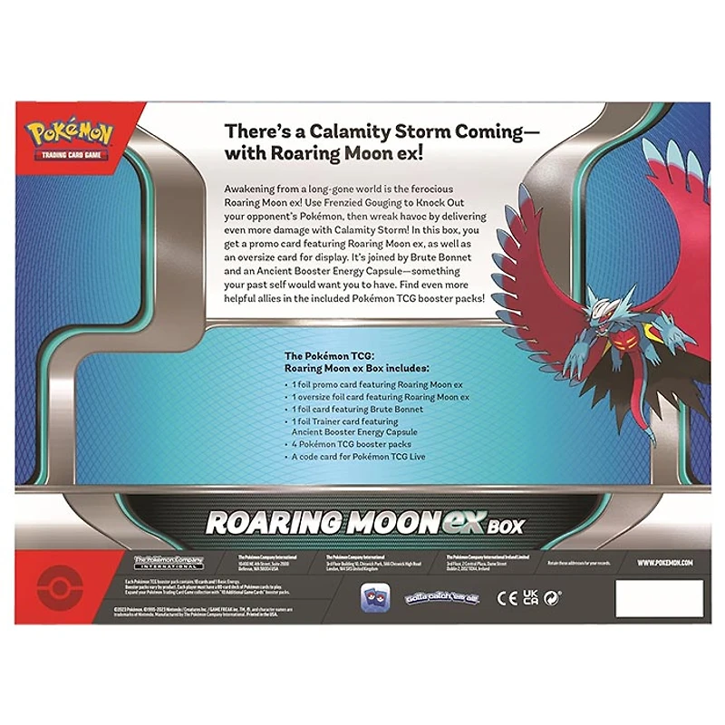 Pokemon TCG: Roaring Moon or Iron Valiant ex Box