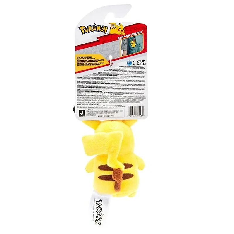 Pokemon Pikachu Clip-On 5 Inch Plush
