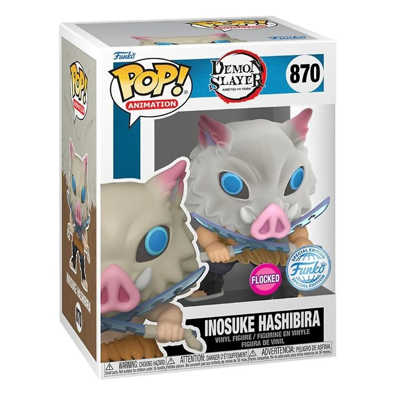 Demon Slayer Inosuke Hashibira US Exclusive Flocked Pop Vinyl