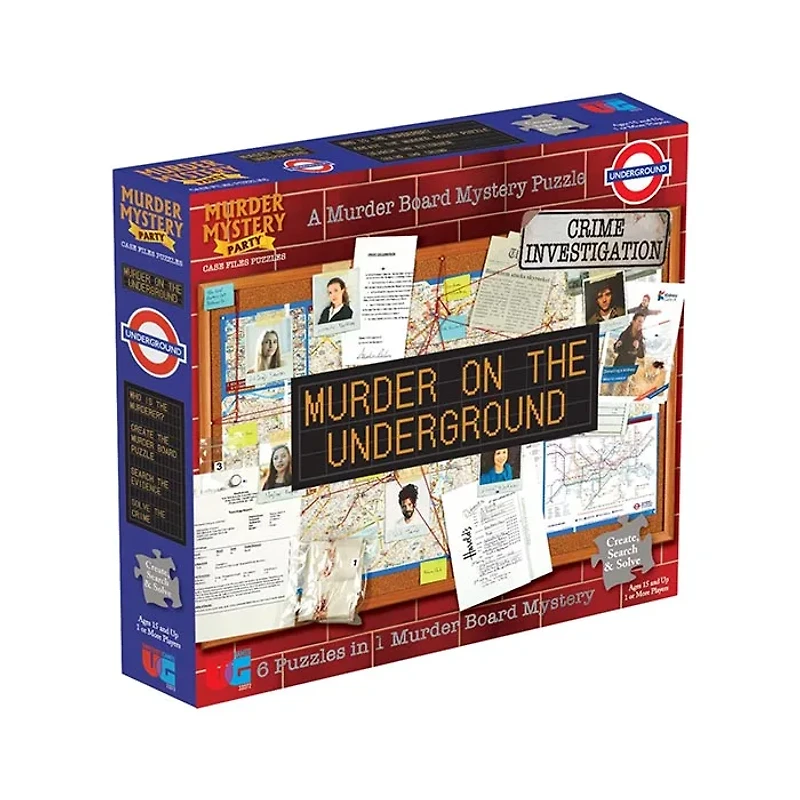 Murder Mystery Party Murder on The Underground – 1000 Piece Jigsaw Puzzle