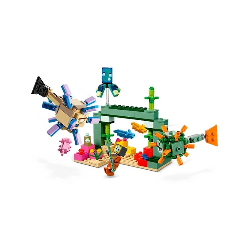 LEGO Minecraft The Guardian Battle Toy Building Set – 255 Pieces