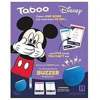 Taboo Party Board Game Disney Edition