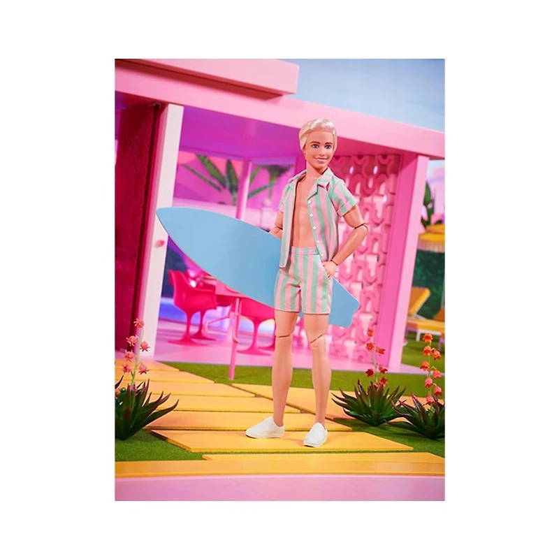 Barbie The Movie Ken Doll Wearing Pastel Pink and Green