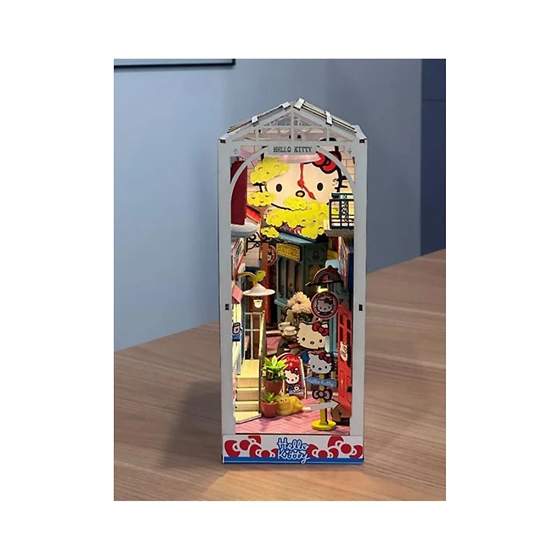 Robotime 3D Wooden Puzzle Hello Kitty Bookend Town Square