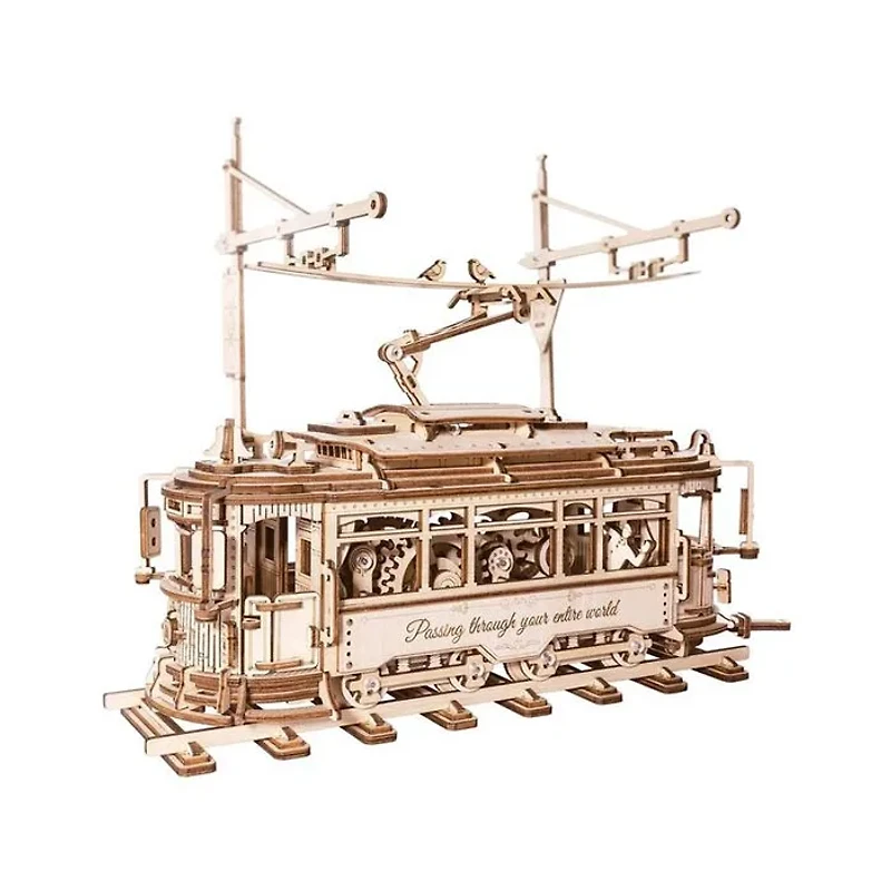 Robotime 3D Wooden Puzzle Classic City Tram