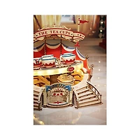 Robotime 3D Wooden Puzzle Tilt-A-Whirl Music Box