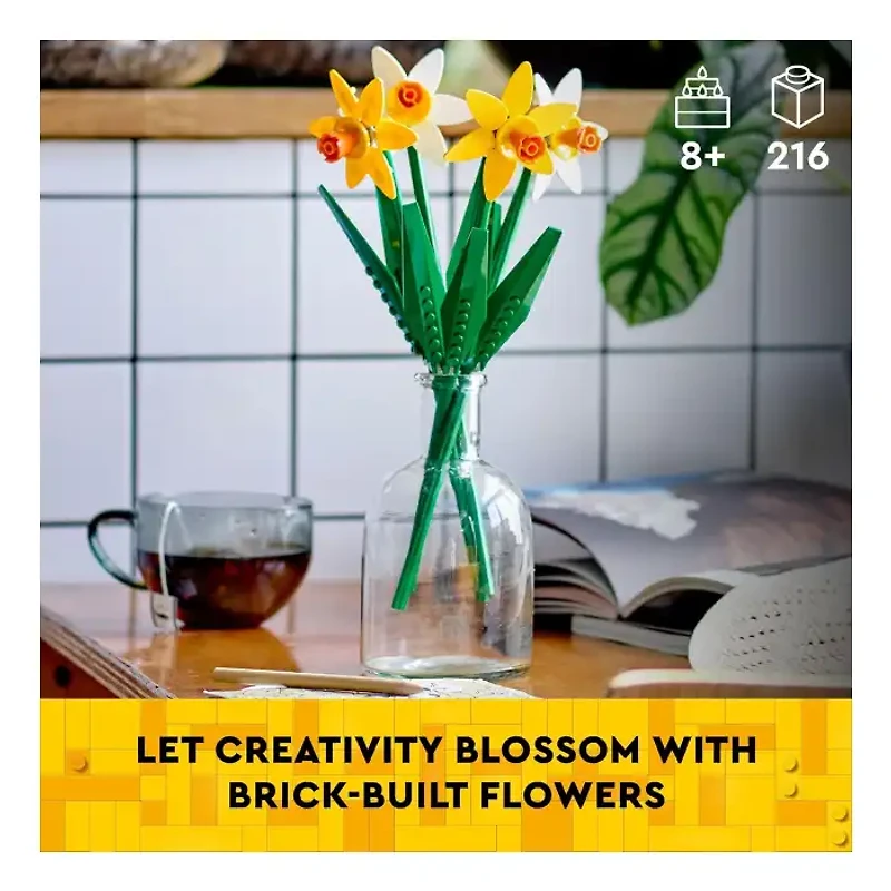 LEGO Yellow and White Daffodils 216 Pieces