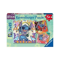 Ravensburger Disney Stitch 3×49 Piece Jigsaw Puzzle