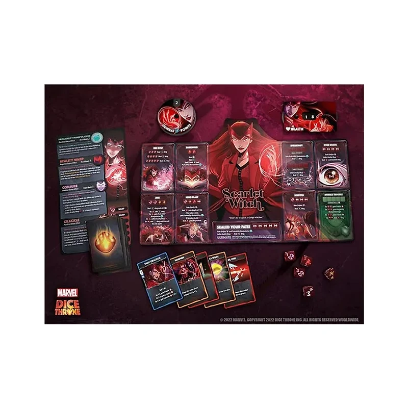 Marvel Dice Throne 4-Hero Box (Scarlet Witch, Thor, Loki, Spider-Man)