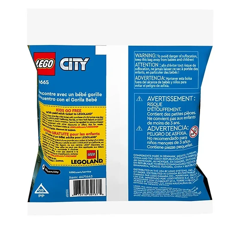 LEGO City Baby Gorilla Encounter 34 Pieces