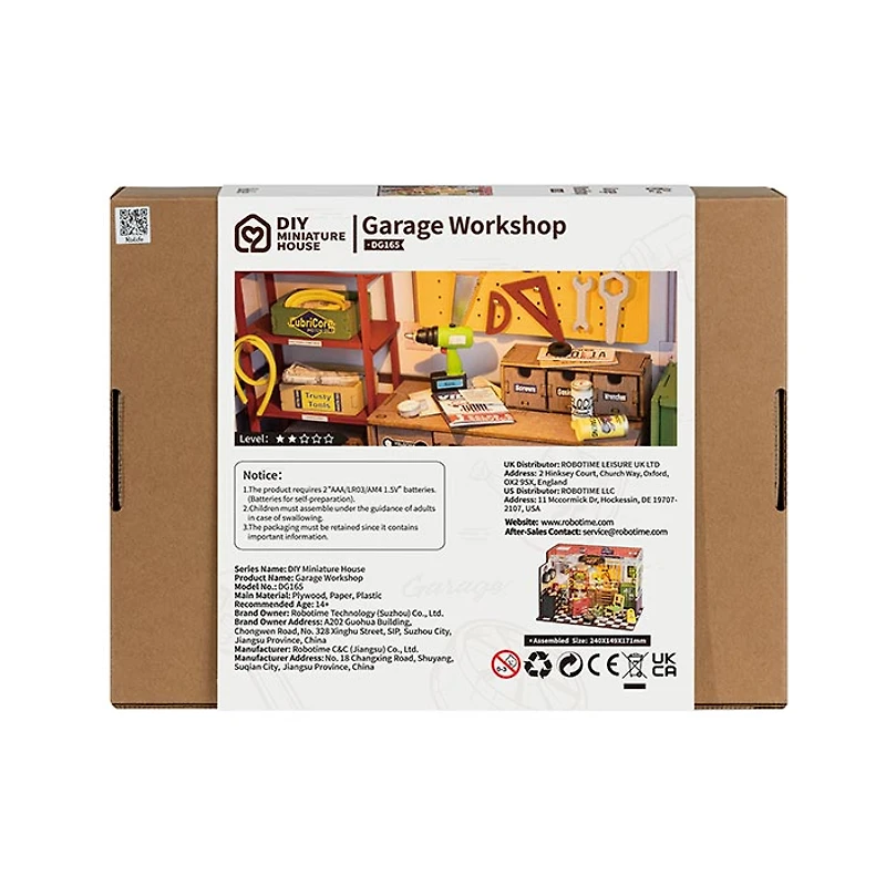 Robotime 3D Wooden Puzzle Garage Workshop