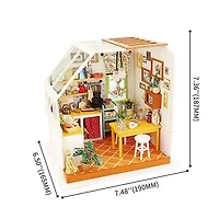 3D Wooden Puzzle Jason’s Kitchen Fully Assembled with Display Case