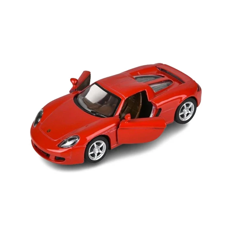 Diecast Car Porsche Carrera GT Pullback 1:36 Scale Race Track Toys Single Assorted (Random Pick)