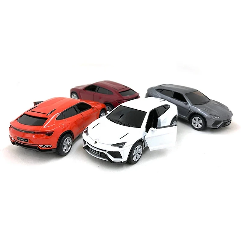 Diecast Car Lamborghini 1:38 Pullback Urus Race Track Toys Single Assorted (Random Pick)