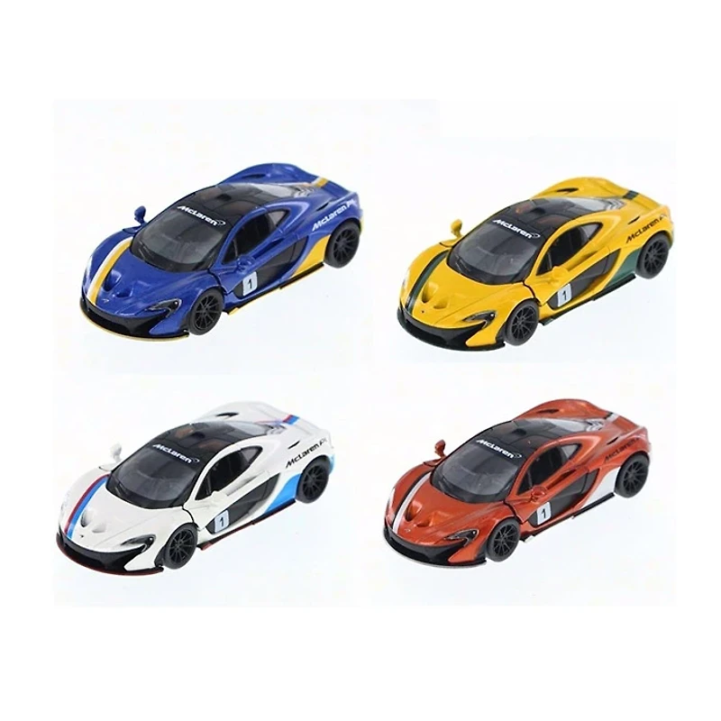Diecast Car McLaren Pullback 1:36 Scale P1 With Printing Race Track Toys Single Assorted (Random Pick)