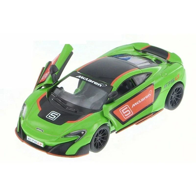 Diecast Car McLaren 675LT Pullback 1:36 Scale With Printing Race Track Toys Single Assorted (Random Pick)