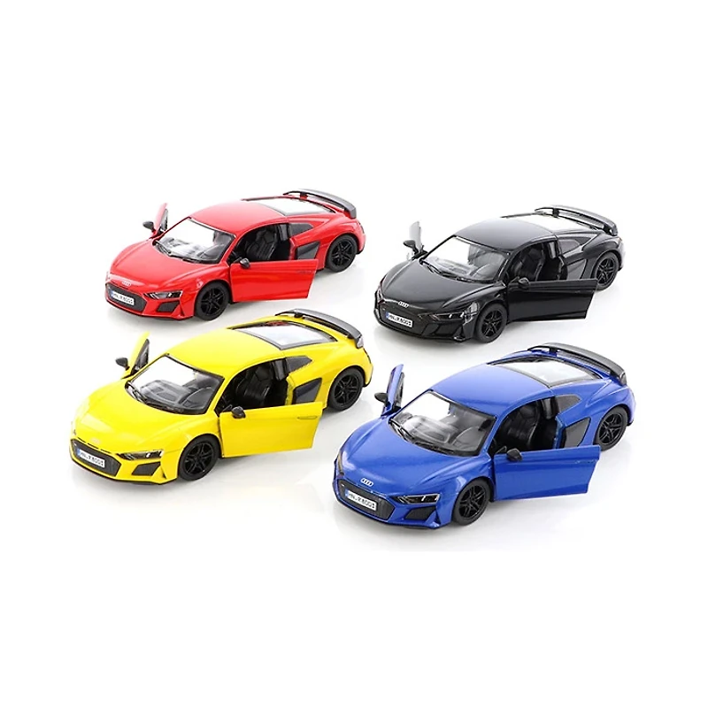 Diecast Audi Car R8 1:38 Pullback Race Track Toys Single Assorted (Random Pick)